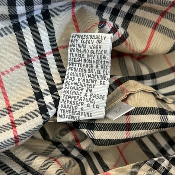 BURBERRY Lapwing Vintage Check Cotton Shirt Size 12 - Picture 6 of 9